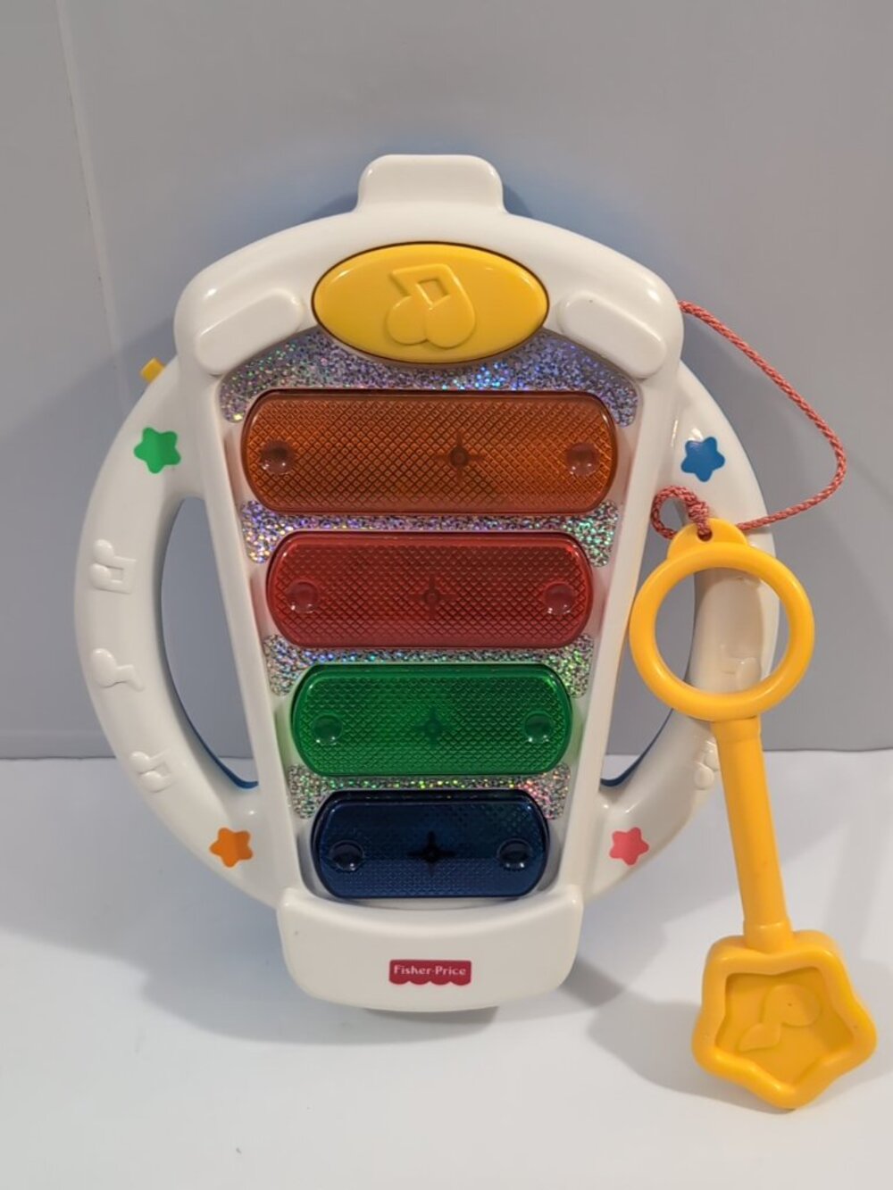Fisher Price Sparkling Symphony Xylophone 2 Sided #71988 3m+ 1999 Vintage WORKS
